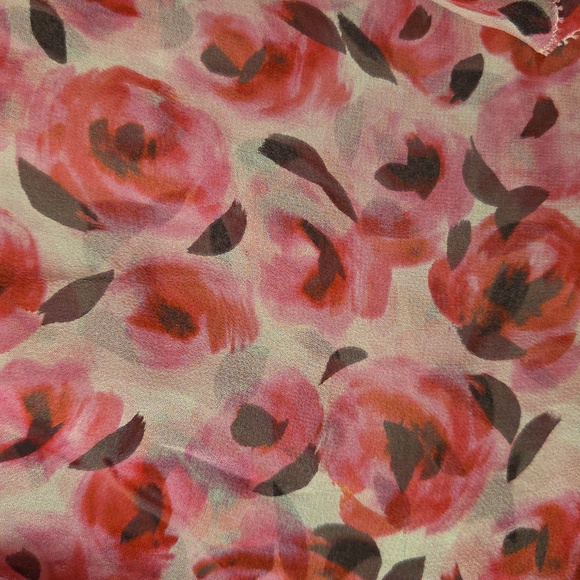 Kate Spade Roses Ruffle Silk Top In Size 2. - Picture 16 of 16